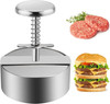 304 Stainless Steel Burger Press - 4.5" Adjustable Hamburger Patty Maker with No gallery