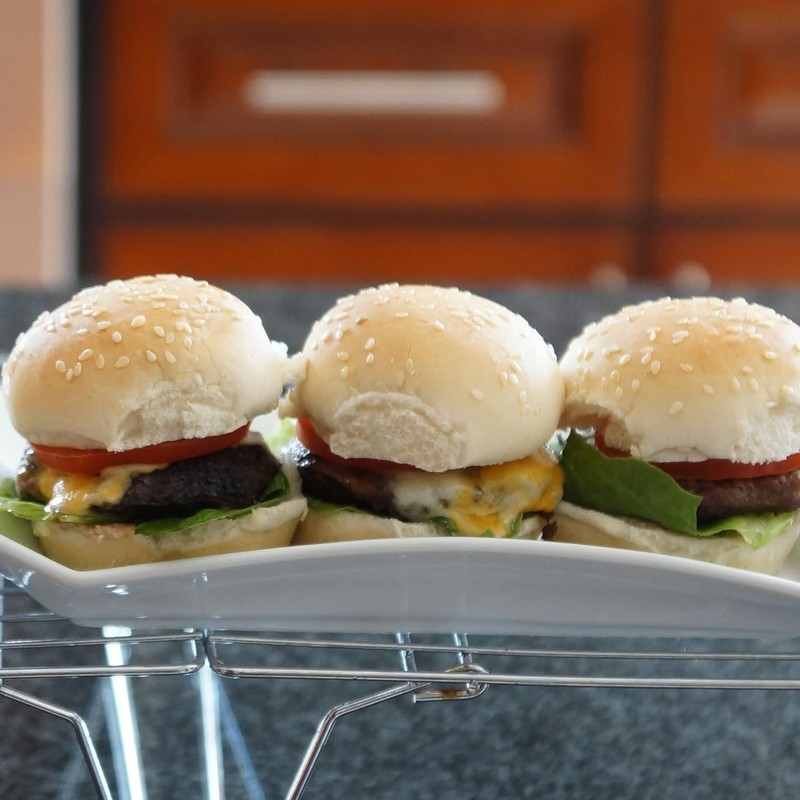 Ultimate Slider Maker: 10 Mini Patties & Freezer Safe for Perfect Grilling gallery