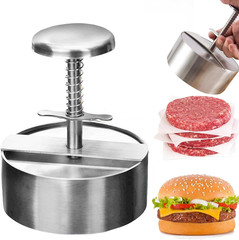 Hamburger Press Patty Maker,304 Stainless Steel Burger Press Patty Maker, Non-St