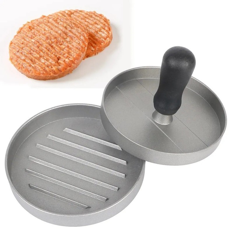 1 Pc Non Stick Stuffed Burger Meat Press Hamburger Patty Maker Tool Aluminum gallery