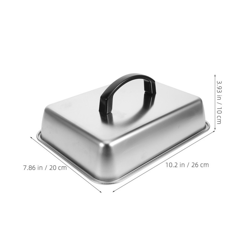 Rectangular Basting Cover Lid - Stainless Steel Cheese Melting Dome Lid For gallery