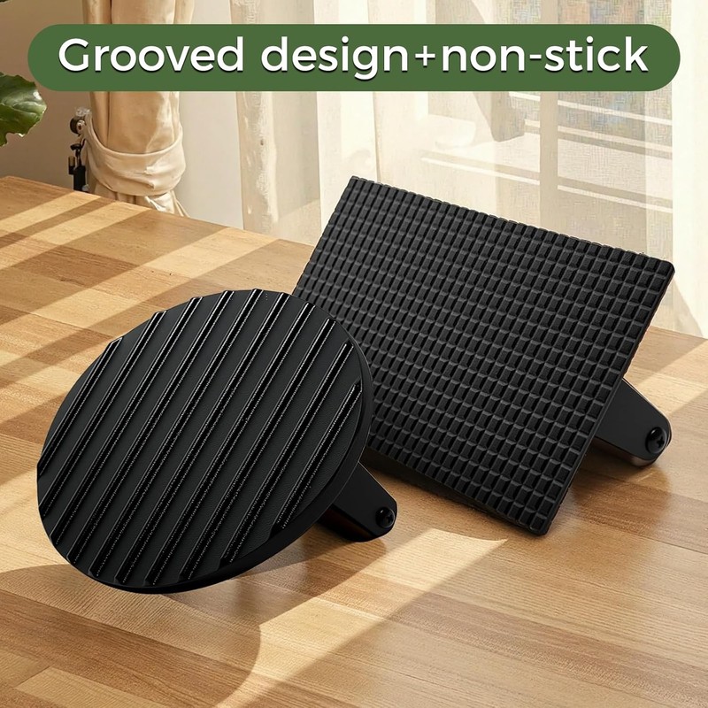 Cast Iron Smash Burger Press 2PCS Bacon Meat Grill Tool BBQ Indoor gallery