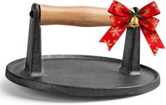 Burger Press 7″ Cast Iron Smash Burger Press for Blackstone Griddle