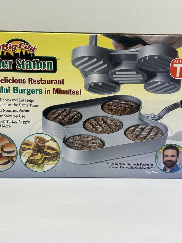 As Seen On TV Big City Slider Station Mini Burger Maker Pan Hamburger gallery
