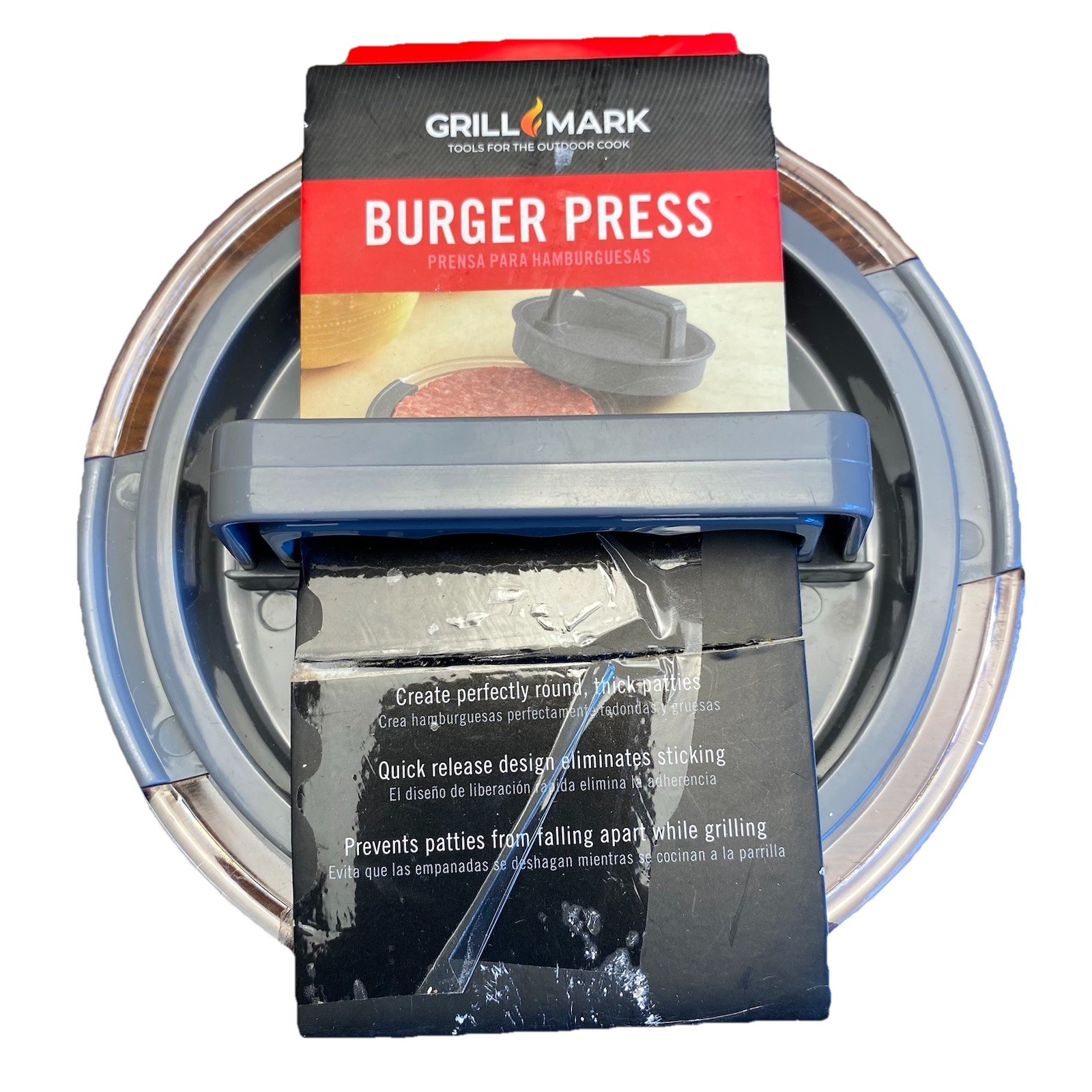 Grill Mark Hamburger Patty Maker Press Round Burger Mould Cooking Tools gallery