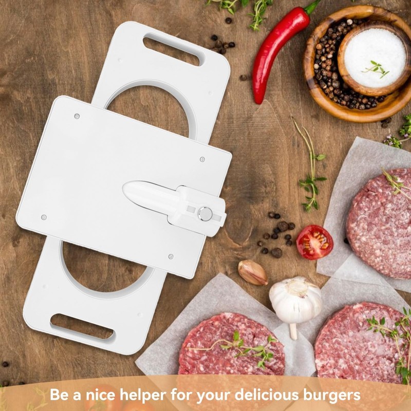 Auto Hamburger Patty Maker - 5 Adapter Tubes, Homemade Burger Press & Sausage Fi gallery