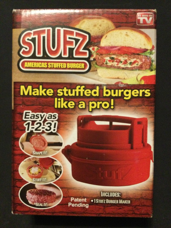 STUFZ Burger Stuffer Hamburger Maker Stuffed Patty Press As Seen On TV gallery