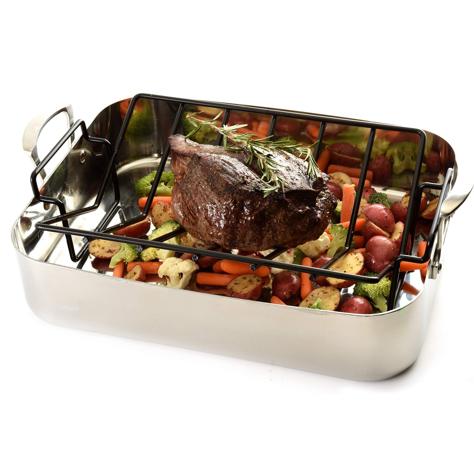 Norpro Nonstick Roasting Rack Heavy Duty | Extra Large 13" x 10" | 1-Count gallery
