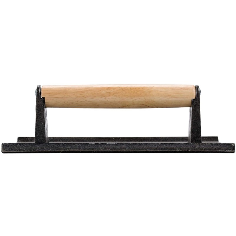 9x5 Inch Cast Iron Weight/Bacon Press with Wooden Handle, Heavy-Weight Press gallery