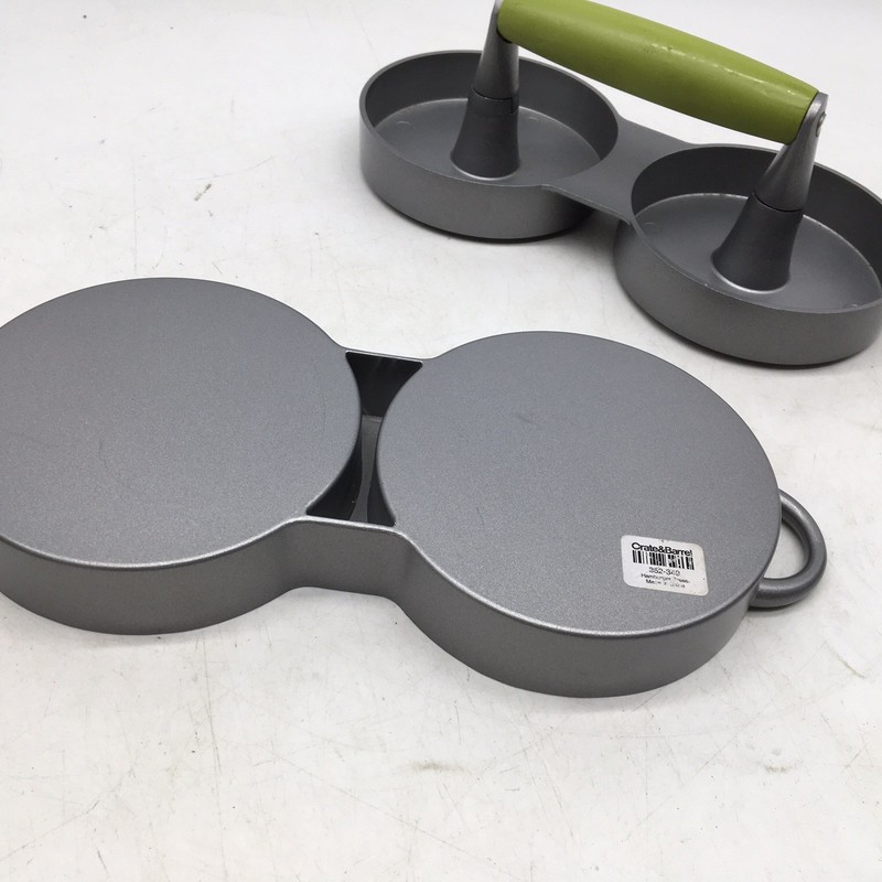 Crate And Barrel Double Burger Press - With Sticker Never Used! gallery