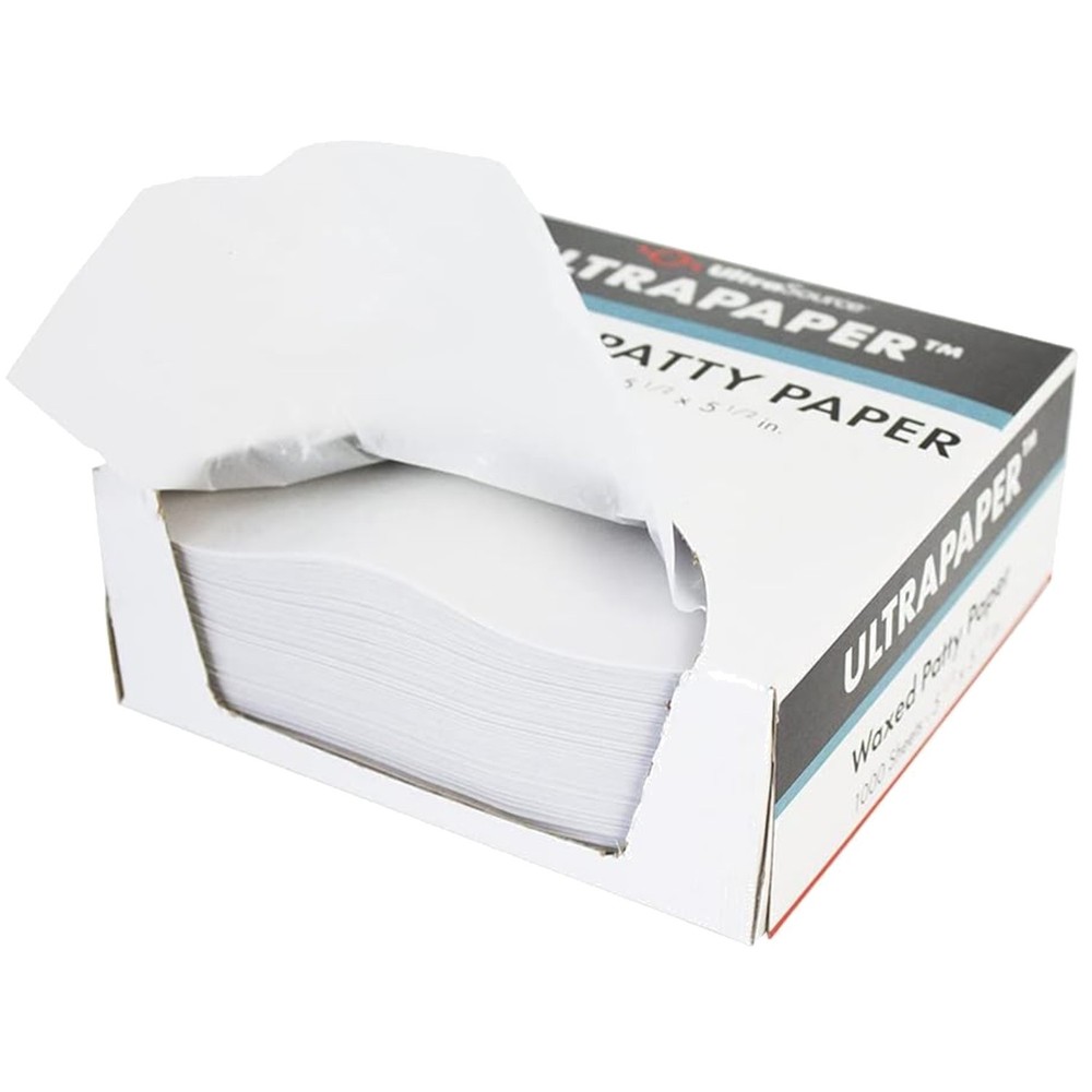 Waxed Patty Paper Squares 5.5" x 5.5" - Pack of 1000