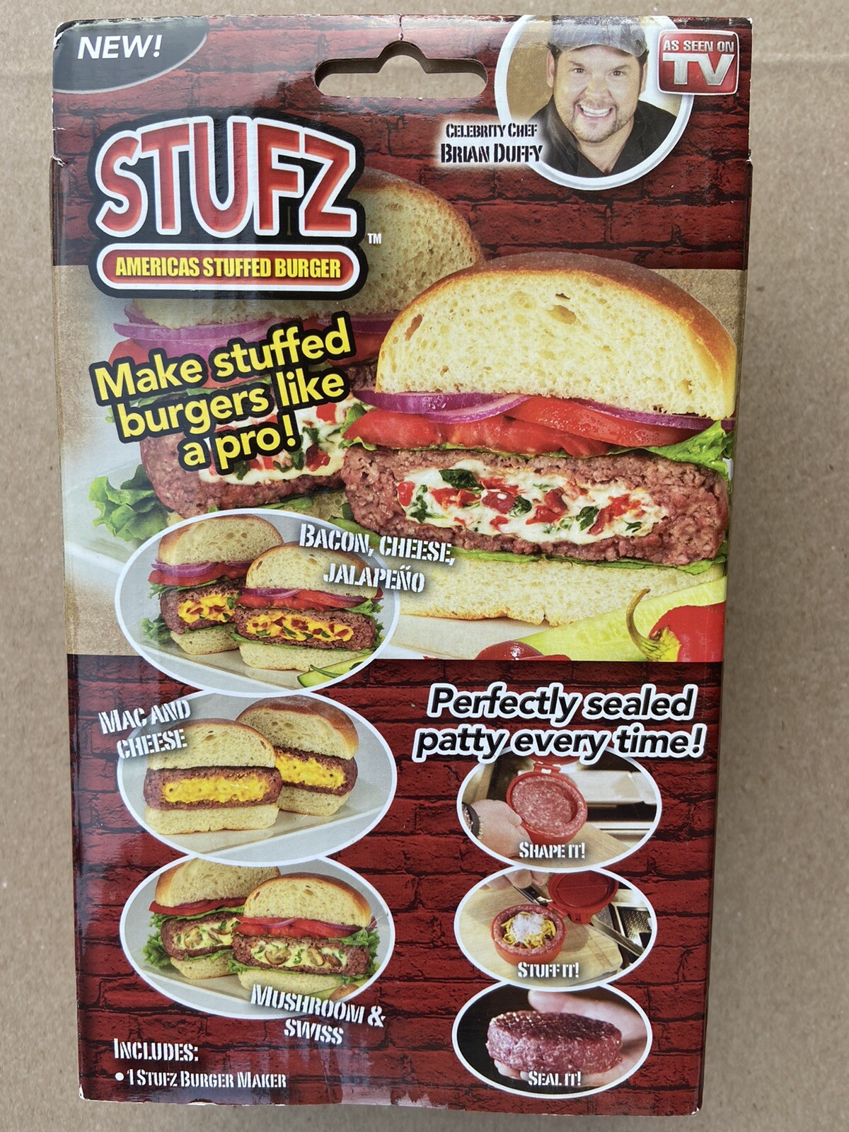 NEW Stufz Stuffed Burget Press Hamburger Patty Maker, As Seen on TV gallery