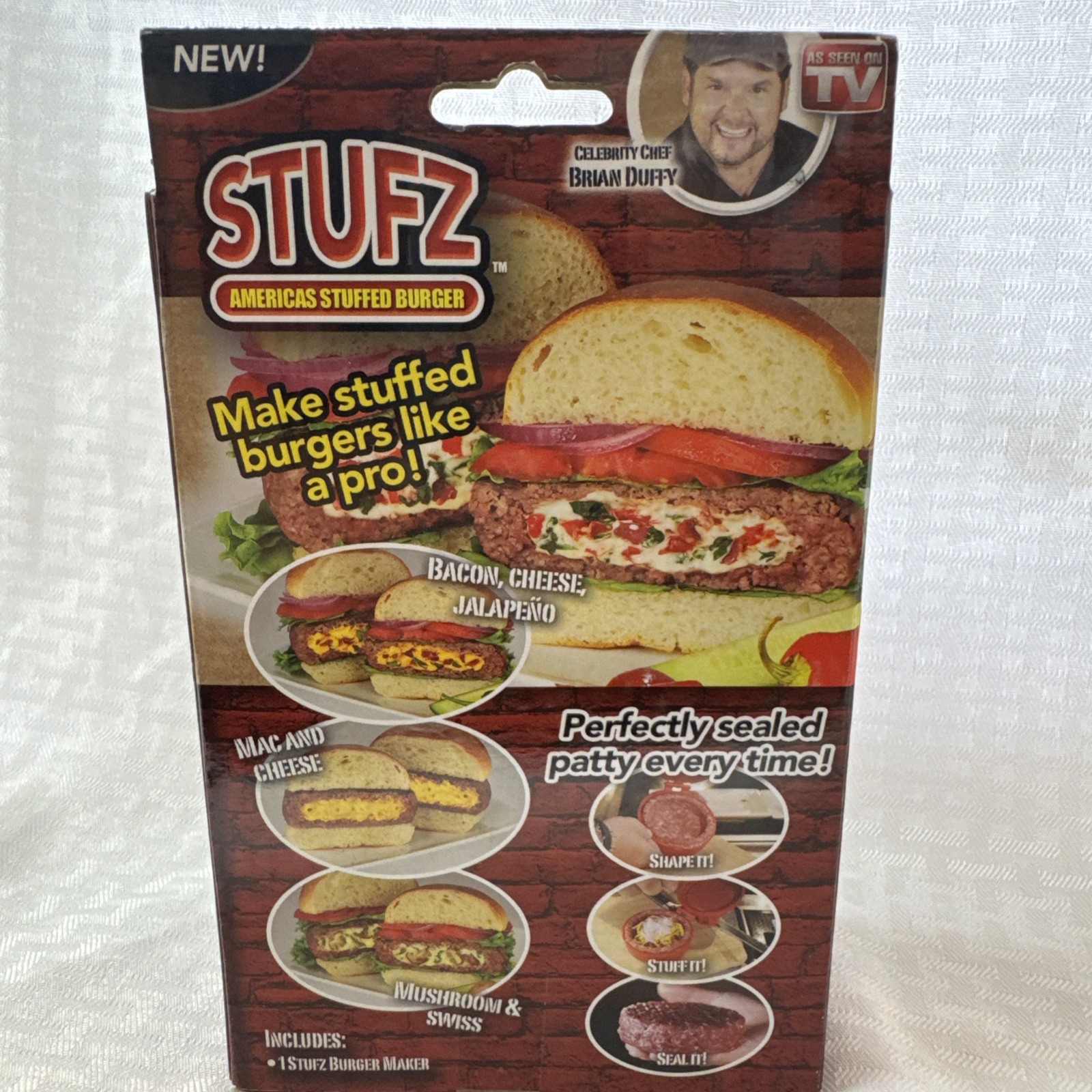 STUFZ Americas Stuffed Burger (1 Pack) | Make Burgers Like a Pro, As-Seen-On TV gallery