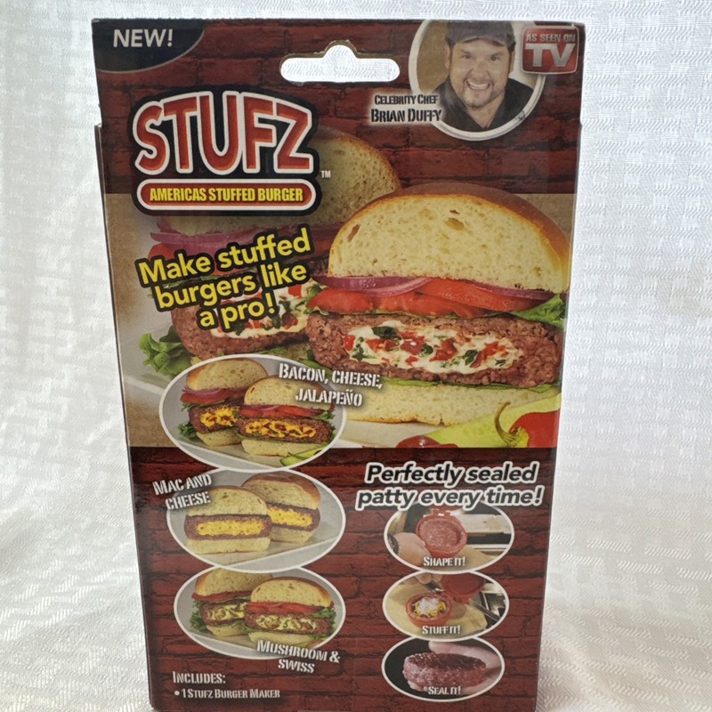 STUFZ Americas Stuffed Burger (1 Pack) | Make Burgers Like a Pro, As-Seen-On TV gallery