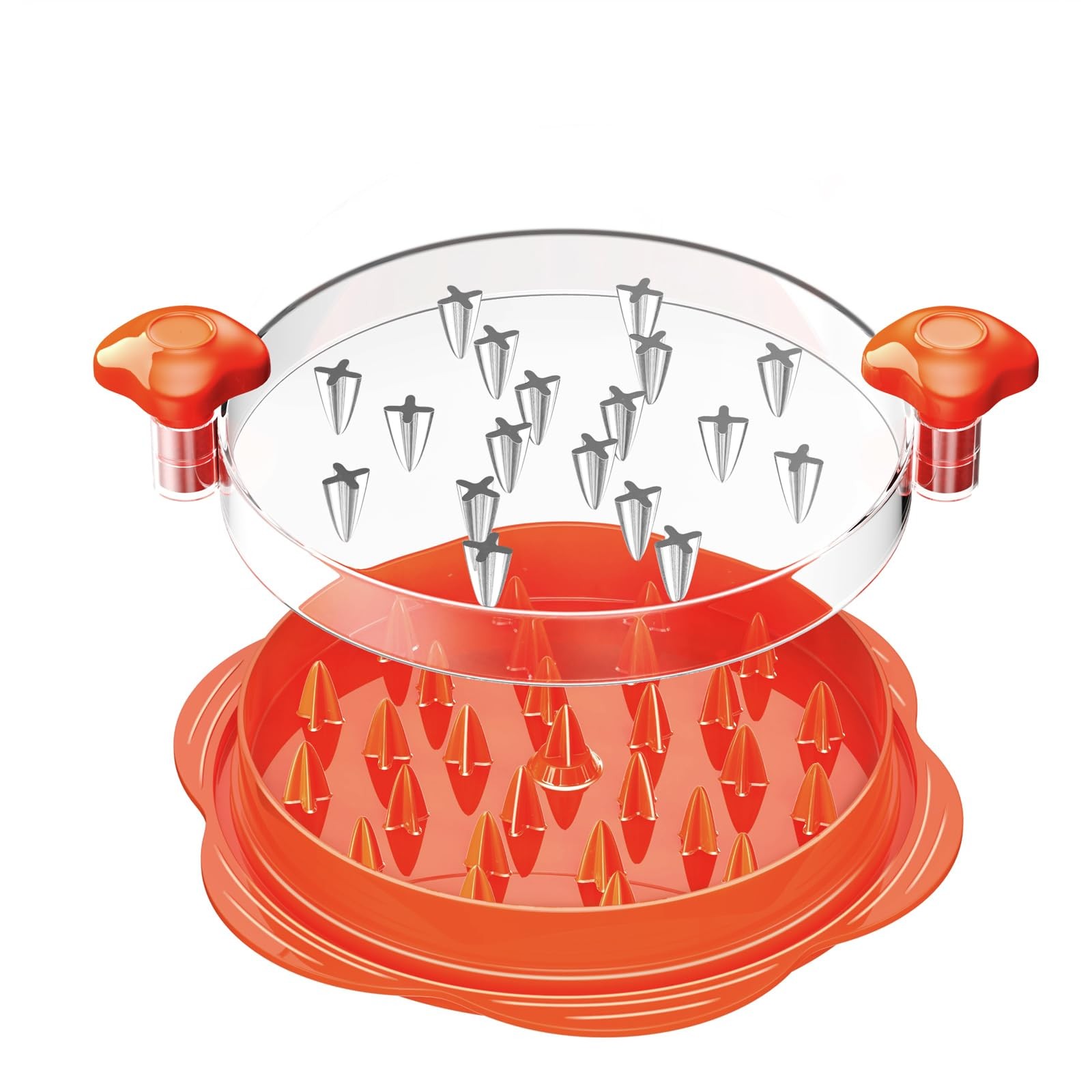 Vertdens Chicken Shredder, 10" Pro 10"L x 9"W x 3.5"H, Orange gallery