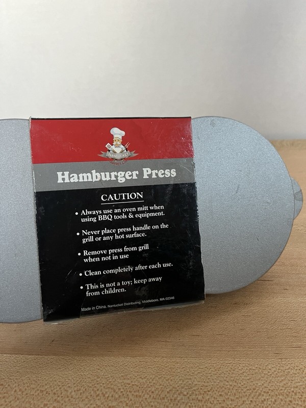 NANTUCKET GOURMET CHEF HAMBURGER PRESS NWT gallery