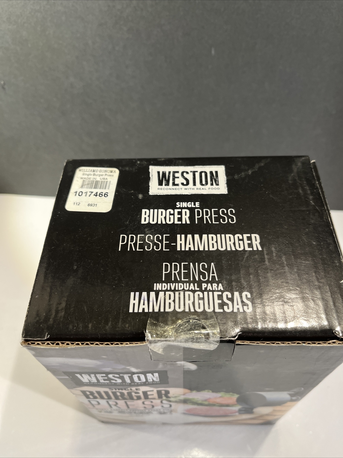 Weston Single Burger Press For 4 1/2" Diameter Patties 1/4" to 1 1/4" Thickness gallery
