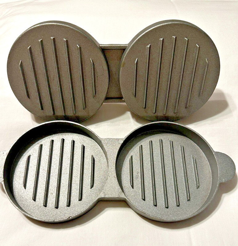 Crofton Non-Stick Hamburger Press, Heavy Duty Cast Aluminum Slightly Used #2142 gallery