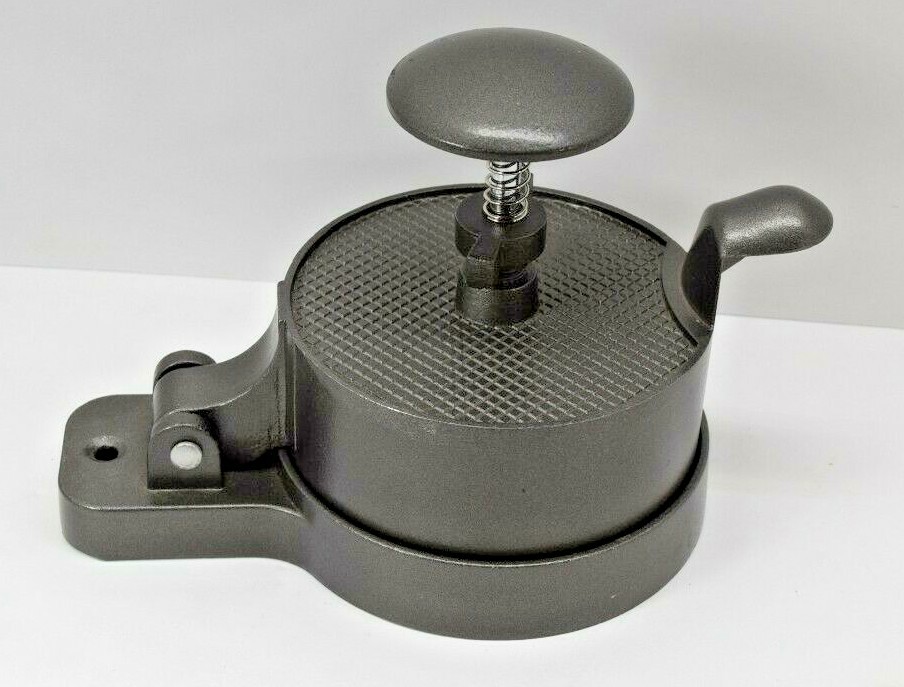 REALTREE 4.5" Burger Press Heavy Duty Non-Stick Hamburger Mold Cast Aluminum BBQ gallery