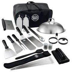 Grillers Choice 32 Piece Griddle Accessories Set Metal Spatulas – Commercial …