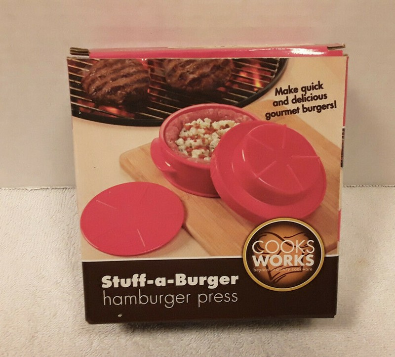 Cook Works Stuff-A-Burger Hamburger Press Gourmet Burgers gallery
