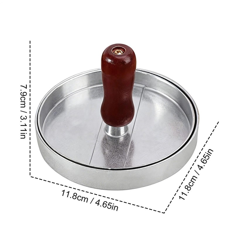 Hamburger Patty Maker Grill Press Large Round Burger Metal Mould Cooking Tool gallery