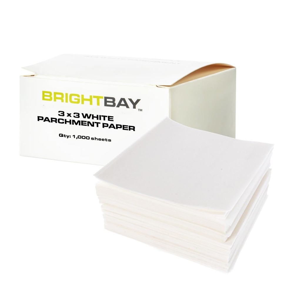 BrightBay 3x3 Inch Parchment Paper Squares - White (1000 3 x 3,
