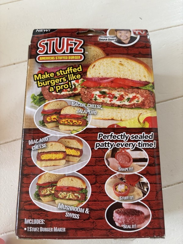 STUFZ Americas Stuffed Burger (1 Pack) | Make Burgers Like a Pro, As-Seen-On TV gallery