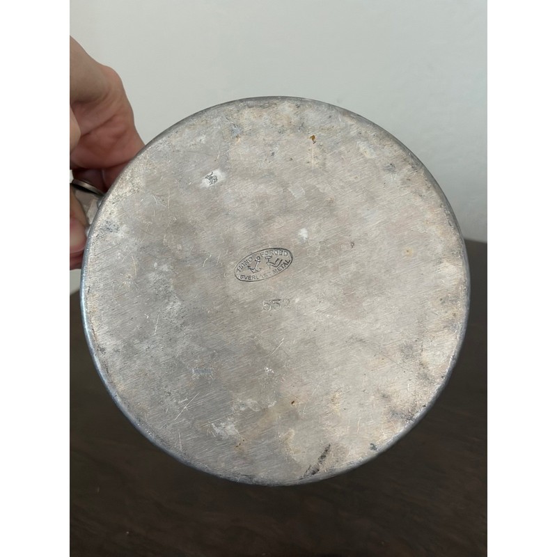 VTG Everlast Hand-Forged Hammered Floral Aluminum Silent Butler Crumb Catcher gallery