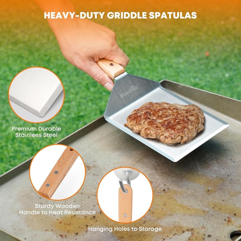 Stanbroil 5-Piece Burger Press Kit for Flat Top Grill and BBQ Cooking gallery