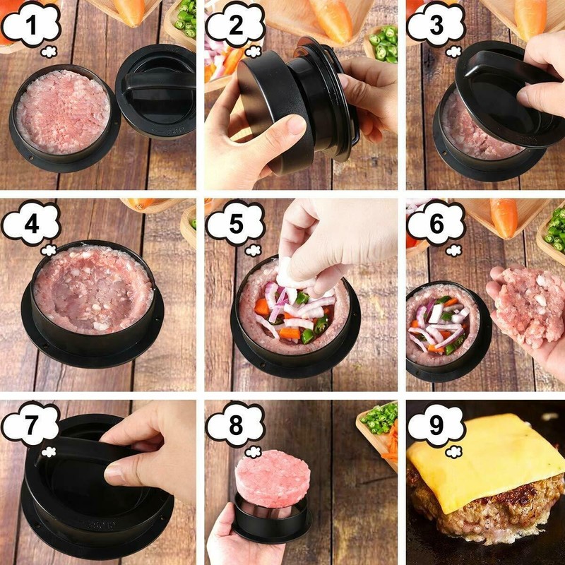 Burger Press Stuffed Patty Maker Mold,Easy to use - Best Quality - NEW gallery