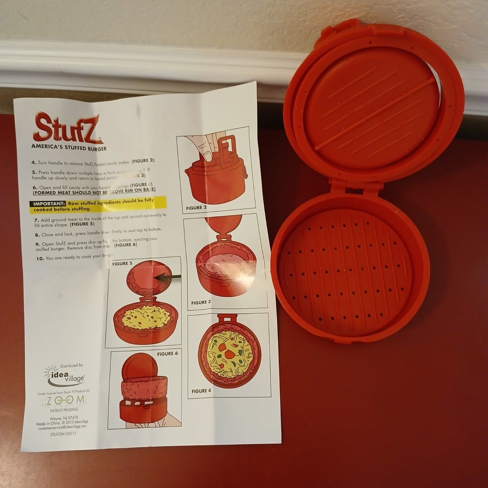 STUFZ Americas Stuffed Burger Make Burgers Like a Pro, As-Seen-On TV
