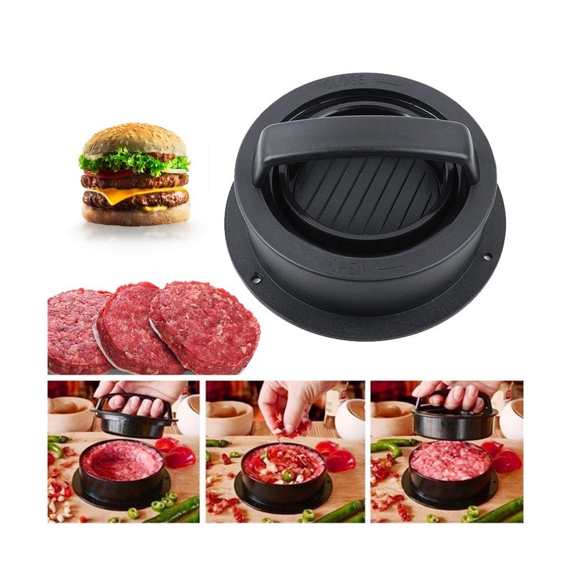 Burger Press, Hamburger Press Patty Maker With 100Pcs Hamburger Patty Paper, ... gallery