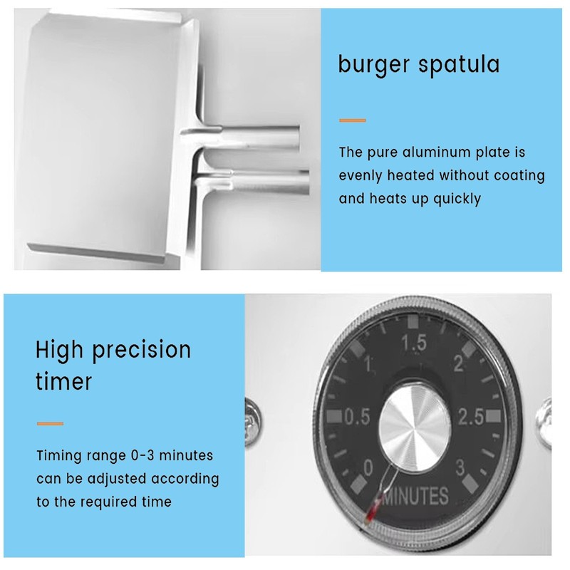Kolice Commercial Electric Hamburger Baking Machine, Burger Bread Toaster gallery