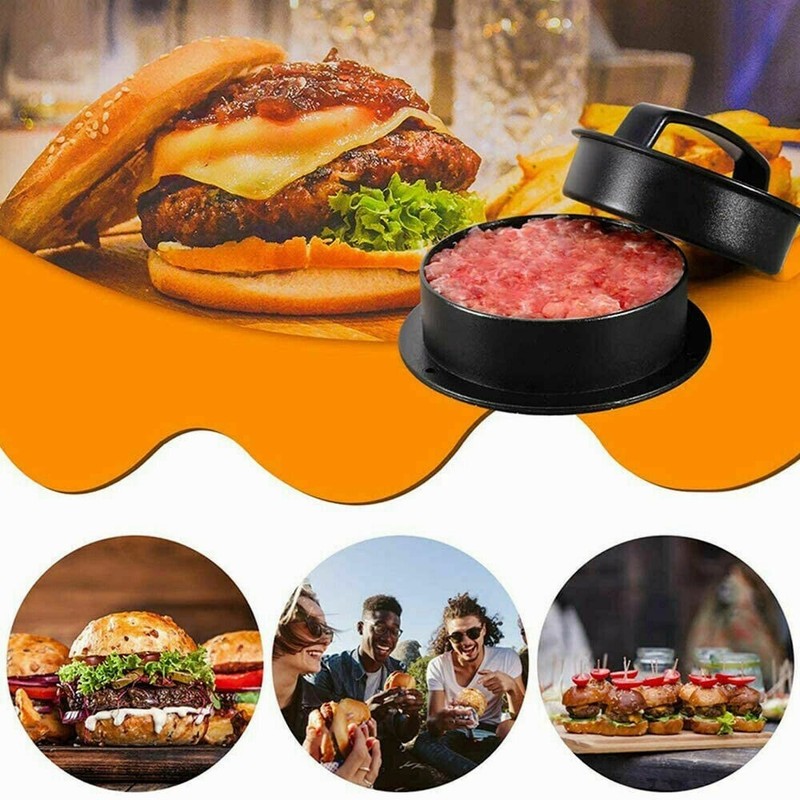 Non Stick Stuffed Burger Press Hamburger Patty Molds Maker Sliders BBQ 3 IN 1 US gallery