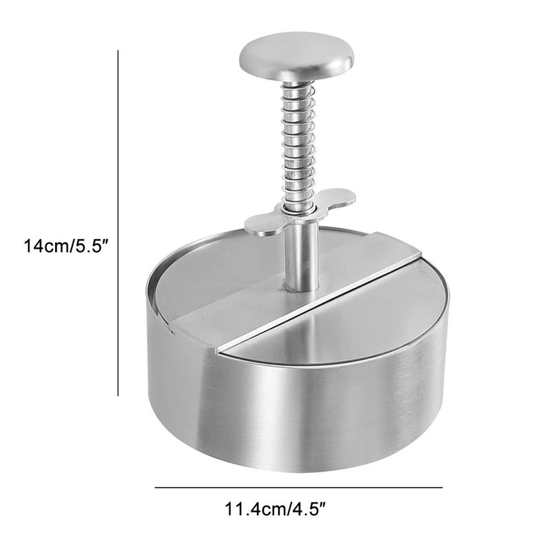 Kitchen Stainless Steel Burger Press Manual Tool for Homemade Juicy Patties gallery