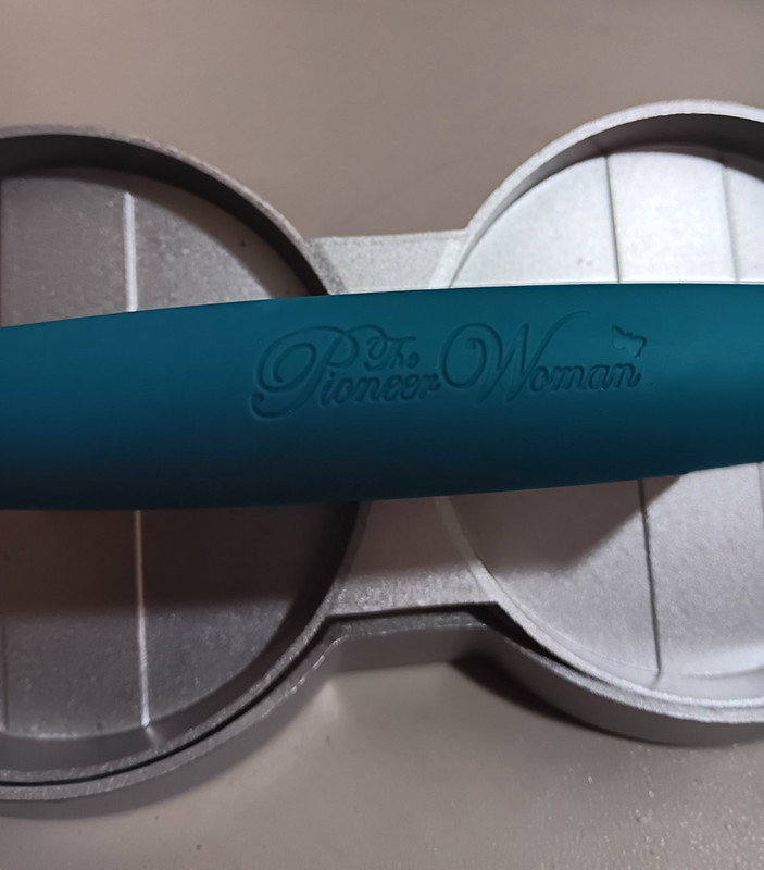 Pioneer Woman Double Burger Press Timeless Beauty Aluminum Teal Green gallery
