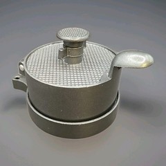 Single BURGER PRESS Made of Non-Stick Metal Adjustable Thickness 4.5″ Diameter