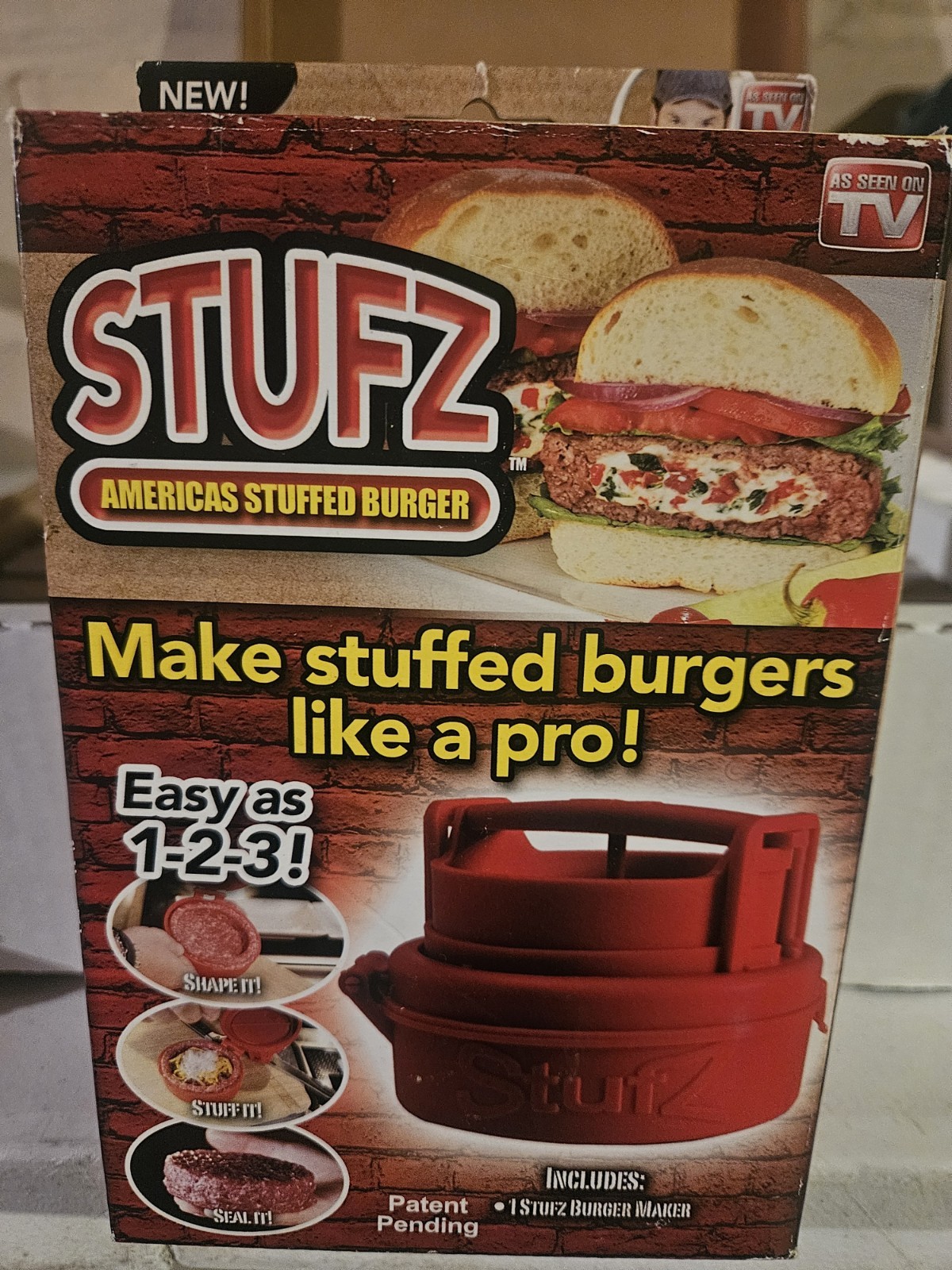 Smash Burger Press: Hamburger Patty Maker Stuffed Burger - As Seen On TV/New gallery