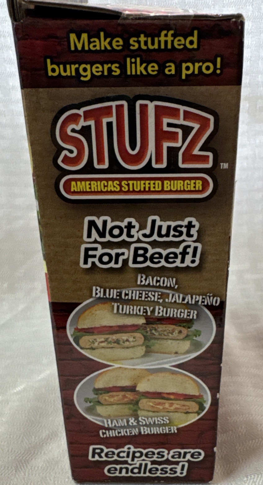 STUFZ Americas Stuffed Burger (1 Pack) | Make Burgers Like a Pro, As-Seen-On TV gallery