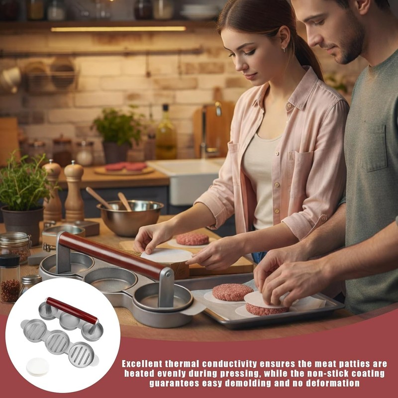 Mini Burger Press Sausage Patty Press Slider Burger Press To Make 3 Patties gallery
