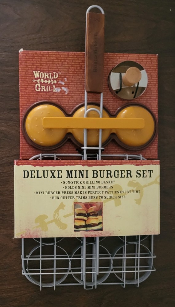 Deluxe Mini Hamburger Slider Set by World Market - NEW