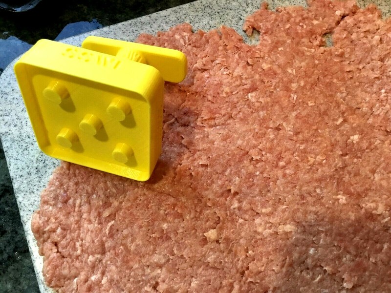 Make the Perfect Slider - White Castle Style Burger Press With Removable Handle gallery