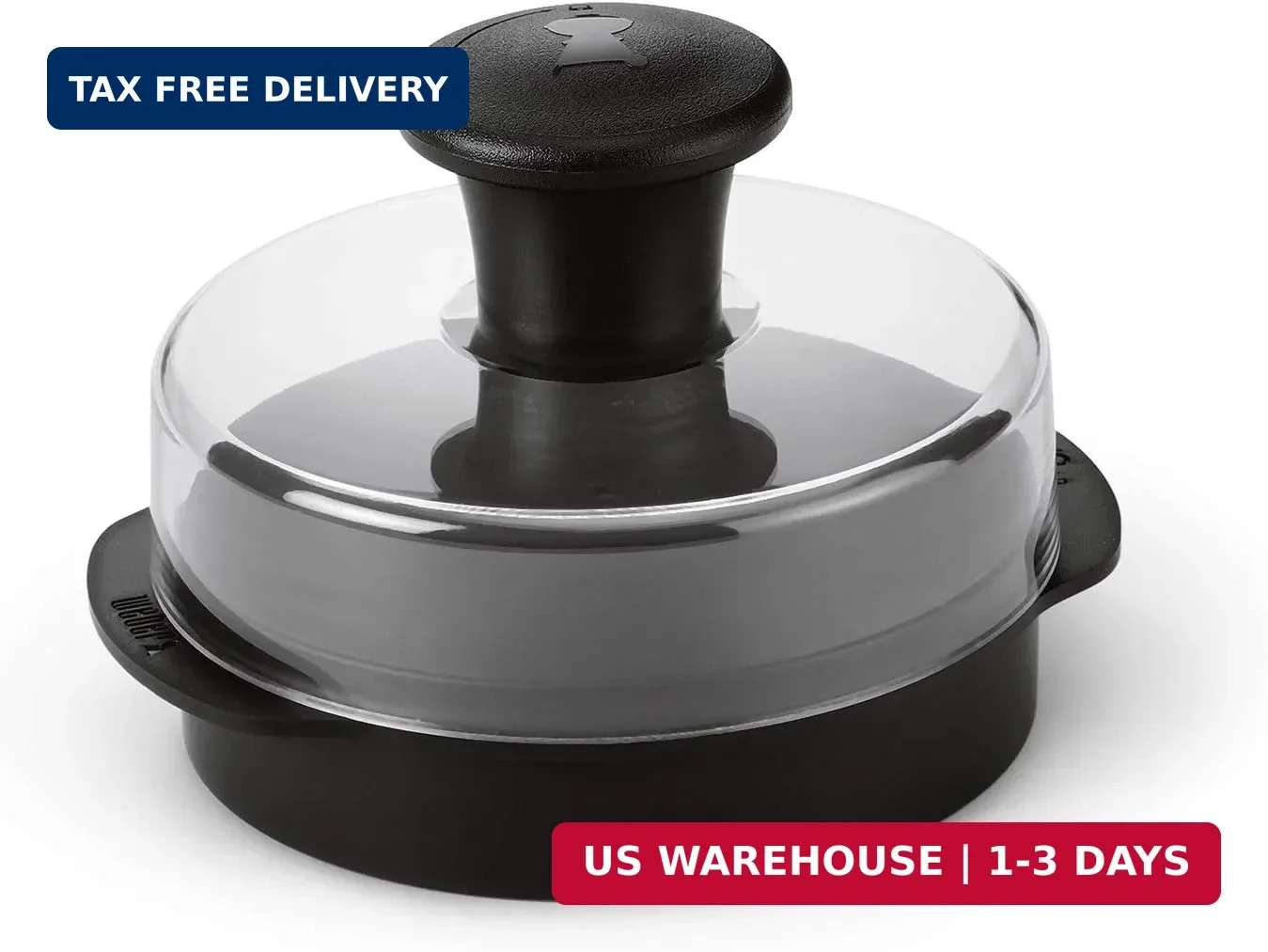 Weber Original Burger Press, Black - Creates Perfect Flat 1/4 lb & 1/2 lb Pattie gallery