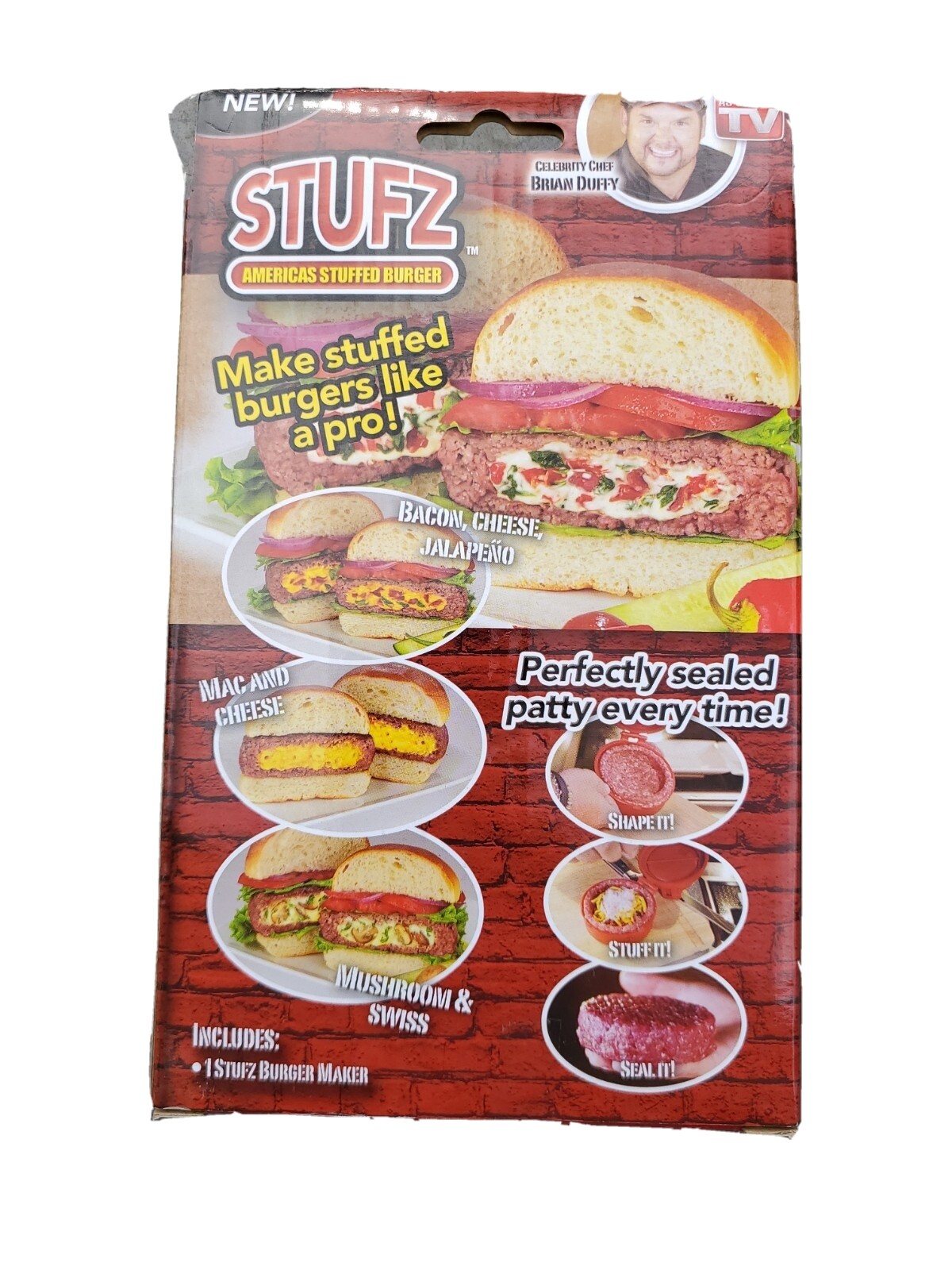 Stufz Stuffed Burger Press - Hamburger Patty Maker - As Seen On TV gallery
