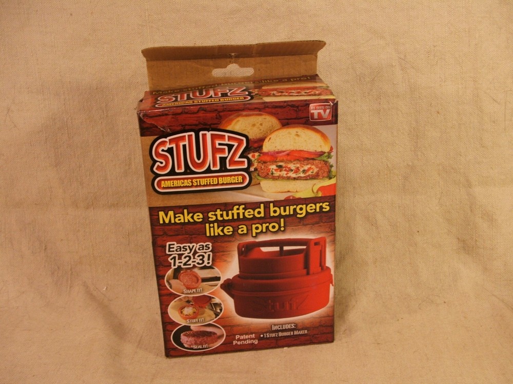 Stufz Stuffed Burger Press Hamburger Maker As Seen On TV Cooking Grilling BBQ