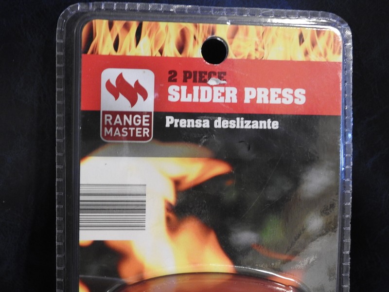 Range Master 2-Piece Slider Press - Burgers Output in 3 DIfferent Sizes - NIP gallery