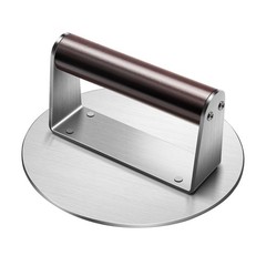 Stainless Steel Burger Press, 6.3″ NonStick Hamburger Smasher Tool & Grill Pr…