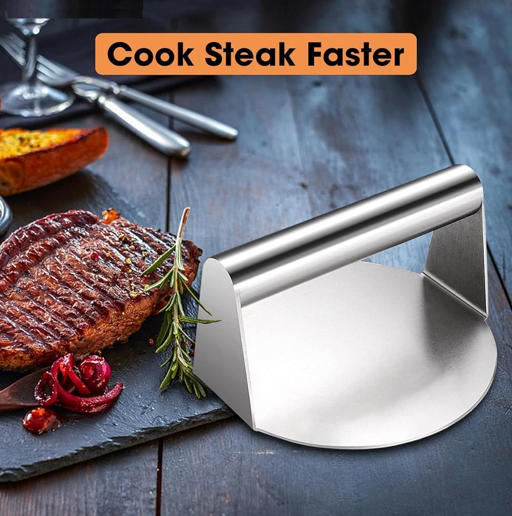 Hamburger Meat Press430Stainless Steel Non Stick Burger Patty Maker Kitchen Tool gallery
