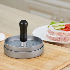 Non Stick Burger Press Aluminum Hamburger Patty Maker BBQ Grill Kitchen Tool
